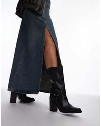 Bronx - Mya Mae Western Heeled Ankle Boots - Lyst
