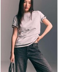 Stradivarius - Basic Regular Soft-touch T-shirt - Lyst