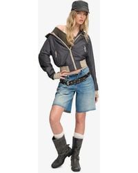 Bench x Superdry & Co - Hooded Shell Bomber Jacket - Lyst