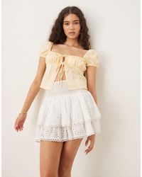 Glamorous - Tie Front Tops - Lyst