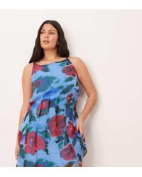 ASOS - Asos Design Curve Slash Neck Seamed Godet Mini Dress - Lyst