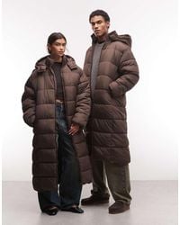 Collusion - Unisex Longline Hooded Maxi Puffer Coat - Lyst