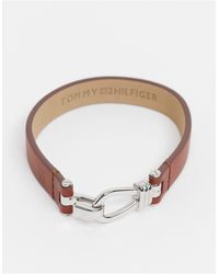 tommy hilfiger mens bracelet brown