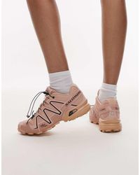Salomon - Zapatillas De Deporte Rosa Caoba De Satén Speedcross 3 De - Lyst