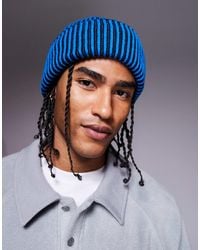 ASOS - – gerippte strickmütze - Lyst