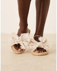 ASOS - – wide fit – jem – espadrille-mule-sandalen - Lyst