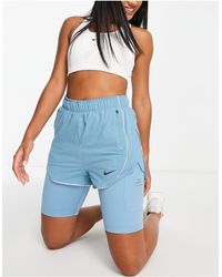 Nike - Pantalones cortos es con diseño 2 en 1 run division - Lyst