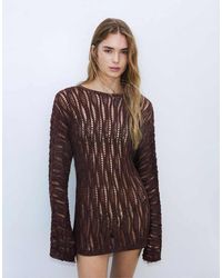 Pull&Bear - Cutwork Jumper - Lyst
