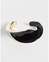 ASOS - Cuff Bracelet With Twisted Design - Lyst