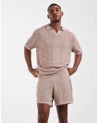 ASOS - Knitted Textured Shorts - Lyst