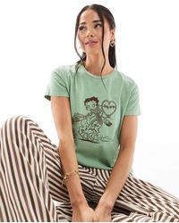 Daisy Street - Jaren 90 Stijl T-Shirt Met Grafische Betty Boop-Print - Lyst