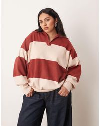 ARRANGE - Curve Compact Knit Collar Oversized Sweater - Lyst