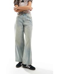 Don't Think Twice - Vaqueros Boyfriend De Corte Holgado Con Lavado Azul Claro De Dtt - Lyst