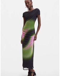 Desigual - Jurk Van Tule Met Kleurverloop - Lyst