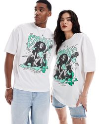 ASOS - Unisex Oversized License T-shirt With Bob Marley Print - Lyst