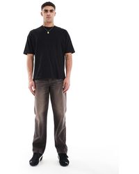 ASOS - Jeans Dritti Slavato Con Tinta - Lyst