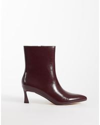 London Rebel - Claudia Kitten Heel Mid Ankle Boots - Lyst