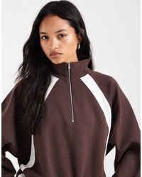 ASOS - Interlock Zip Through Track Top - Lyst