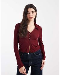 ASOS - Long Sleeve Semi Sheer Shirt - Lyst