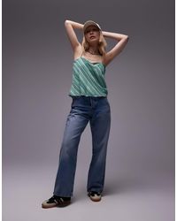 TOPSHOP - Petite – locker geschnittene straight jeans - Lyst