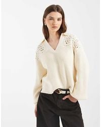 Levi's - Crochet Polo Jumper - Lyst