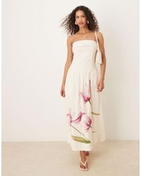 Abercrombie & Fitch - – trägerloses midikleid - Lyst