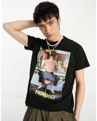 Fiorucci - Relaxed T-shirt With Poster Graphic - Lyst