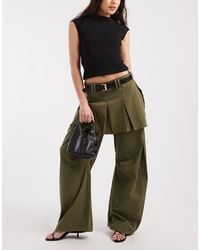 ASOS - Barrel Trouser With Pleated Skirt - Lyst