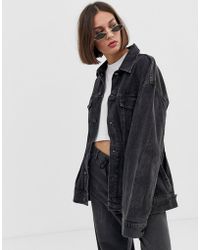 cheap monday puffer trucker jacket