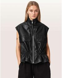 AllSaints - Chaleco Flor De - Lyst