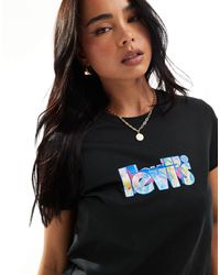 Levi's - Perfect T-shirt With Marble Poster Logo - Lyst