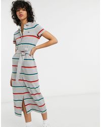 Robes Lacoste Pour Femme Jusqu A 57 Sur Lyst Fr