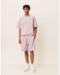 Pull&Bear - – kurzärmliges t-shirt aus schwerem material - Lyst