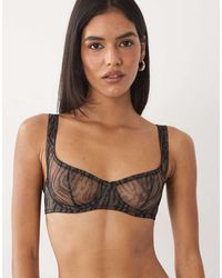 ASOS - Sheer Mesh Underwire Bra - Lyst