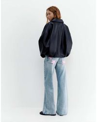 Pull&Bear - Jeans Met Lage Taille, Rechte Pijpen En Sterren - Lyst