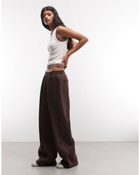 ASOS - Wide Leg Jogger With Pleat - Lyst
