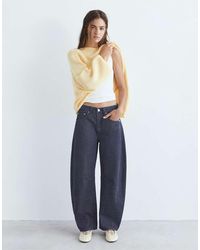 Pull&Bear - Striped Balloon Jeans - Lyst