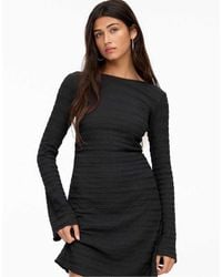 Pull&Bear - Long Sleeve Shift Dress - Lyst