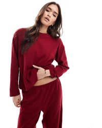 Cotton On - Cotton on – langärmliges pyjamaoberteil aus geripptem pointelle - Lyst