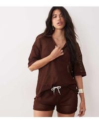 Kaiia - Exclusive Crochet Shorts - Lyst