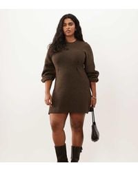 ASOS - Asos Design Curve Nipped Waist Mini Dress - Lyst