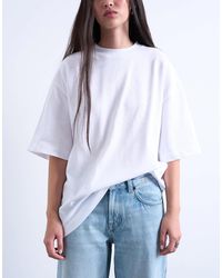 TOPSHOP - Oversized Drop Shoulder Tee - Lyst