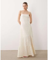 ASOS - Lace Trapeze Maxi Dress - Lyst