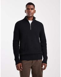 Jack & Jones - Knitted Quarter Zip Jumper - Lyst