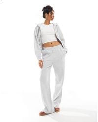 ASOS - Pantalon d'ensemble en tissu gaufré à plis nervurés - chiné - Lyst