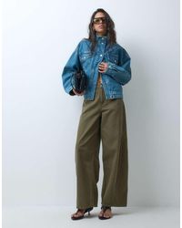 ASOS - Bow Barrel Leg Jeans - Lyst