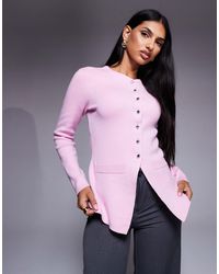 River Island - Knitted Button-up Top - Lyst