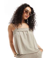 Jdy - Shirred Detail Cami Top Co-ord - Lyst