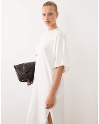 ASOS - Batwing T-shirt Midi Dress - Lyst