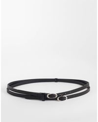 ASOS - Ceinture fine e à double lanière avec boucle ovale - Lyst